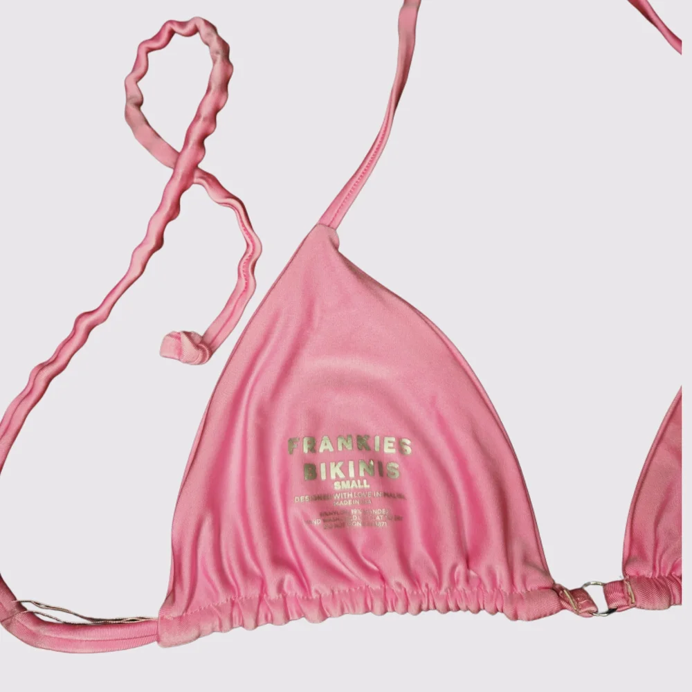 Frankie's Binkinis Pink Triangle Bikini Top 🩷